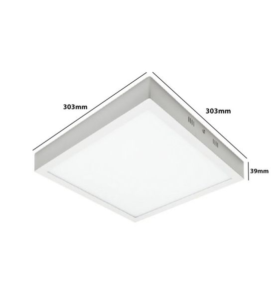 30W LED Square Surface Ceiling Light - 4000K