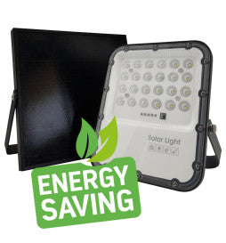 50W ORION Solar LED Floodlight with charge indicator 5000K - light