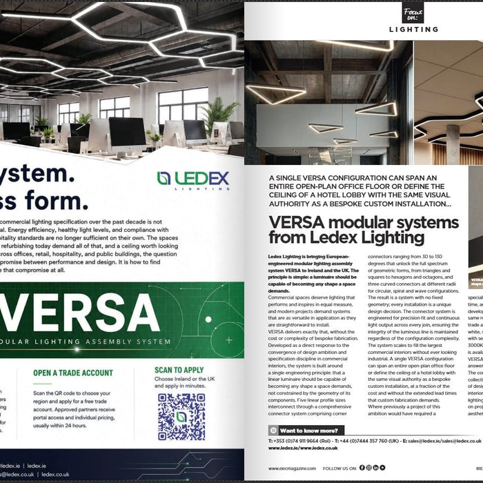 VERSA Modular Lighting System: One System. Endless Form