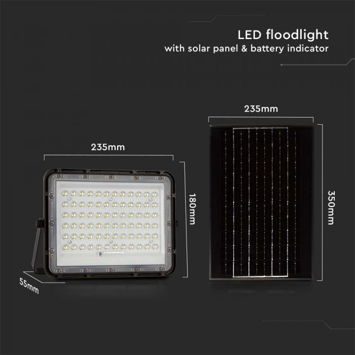 120W LED Solar Floodlight 4000K - light