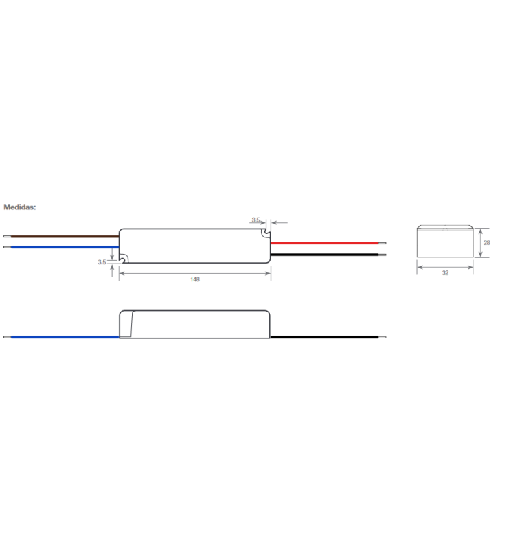 100W Ecoled Professional Power Supply 12V IP67 - STANDARD 20-30 Working Days - LED Accessories