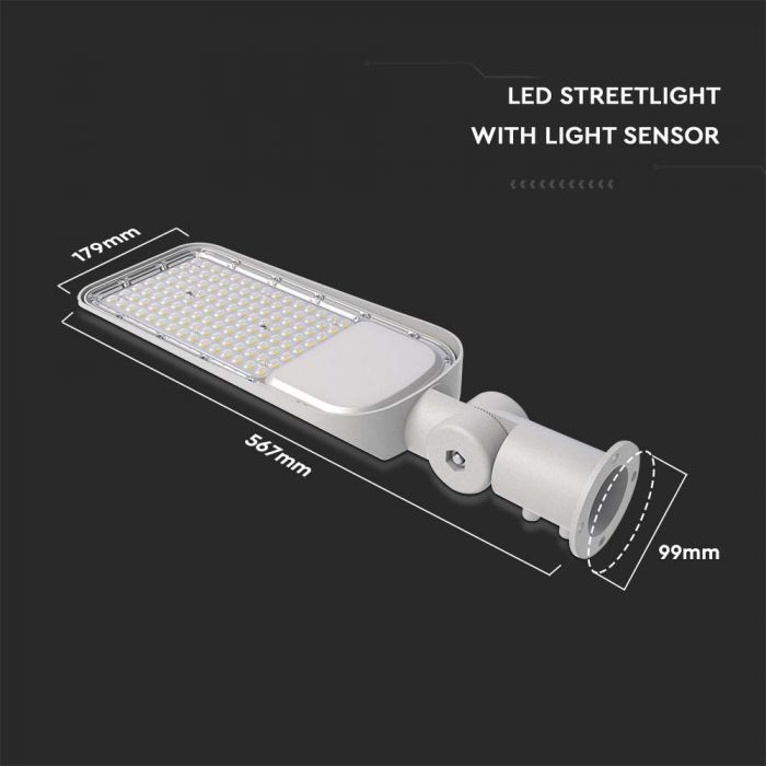 100W LED Street Light SAMSUNG Chip Sensor 6500K - LED Streetlight