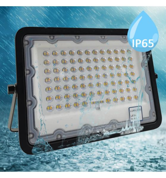 100W  New Avant Black LED Floodlight CCT Selectable