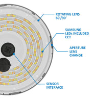 100W 150W 200W Dimmable FRANCE LED UFO High Bay with SAMSUNG Chip 3 CCT - STANDARD 20-30 Days delivery - LED high bay