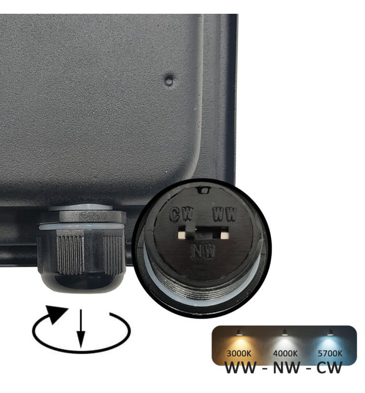 100W EVO PRO LED Floodlight with LUMILEDS Chip 3 CCT - LED Floodlight