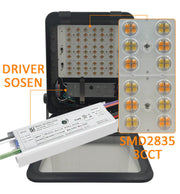 100W LED Floodlight MAXLITE 3CCT with SOSEN Driver IP65 160Lm/W 5 Years Warranty - Flood & Spot Lights - Floodlights