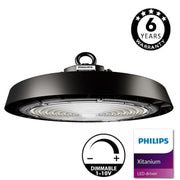 100W Dimmable ITALY LED UFO High Bay with PHILIPS Driver 6000K - LED high bay