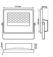 100W Solar AVANT LED Floodlight with LUMILEDS Chip 5700K - Flood & Spot Lights - Solar Lighting