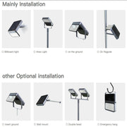 100W All-in-one Solar LED Floodlight with OSRAM Chip 5700K - Solar LED light