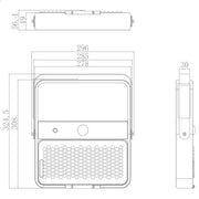 100W All-in-one Solar LED Floodlight with OSRAM Chip 5700K - Solar LED light