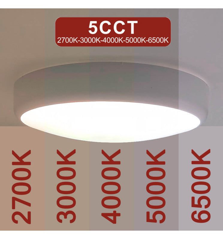 10W 15W 20W LED Ceiling Light with Radar Motion Sensor 5 CCT - Ceiling Light Fixtures - Bulkheads