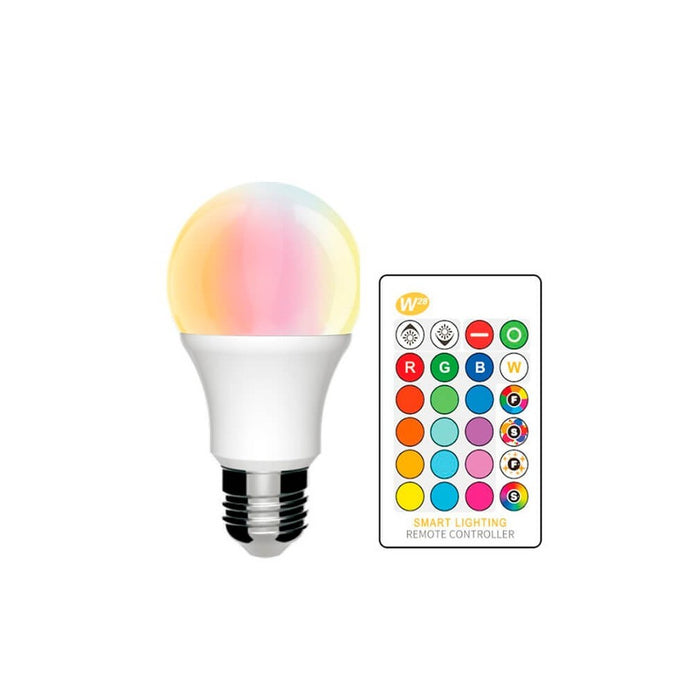 10W LED Bulb E27 with Remote Control RGB+W - RGB bulb