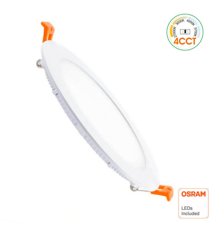 10W Round Slim LED Downlight with OSRAM Chip 4CCT