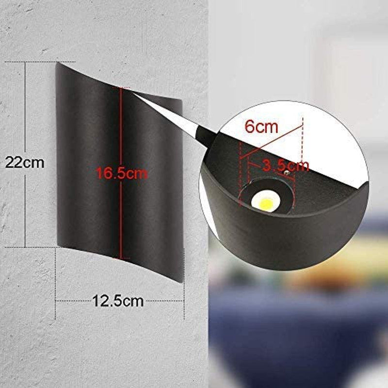 10W HORTEN LED Wall Light in Black 3000K - LED Wall lighting