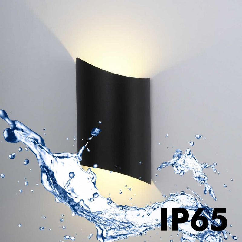 10W HORTEN LED Wall Light in Black 3000K - LED Wall lighting