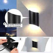 10W HORTEN LED Wall Light in Black 3000K - LED Wall lighting