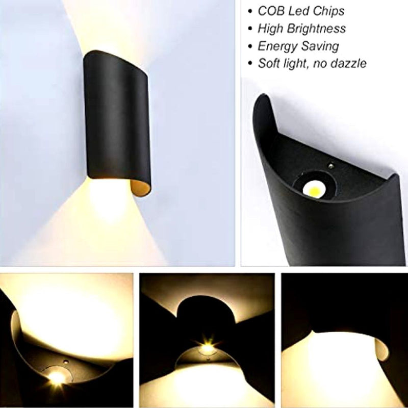 10W HORTEN LED Wall Light in Black 3000K - LED Wall lighting