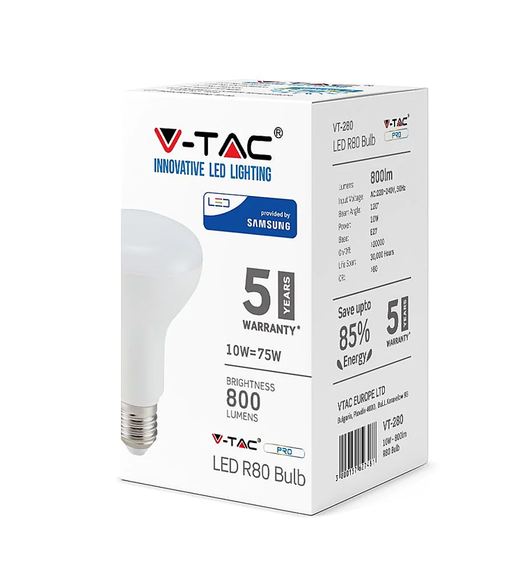 10W E27 LED Bulb with SAMSUNG Chip 4000K - E27 Bulb