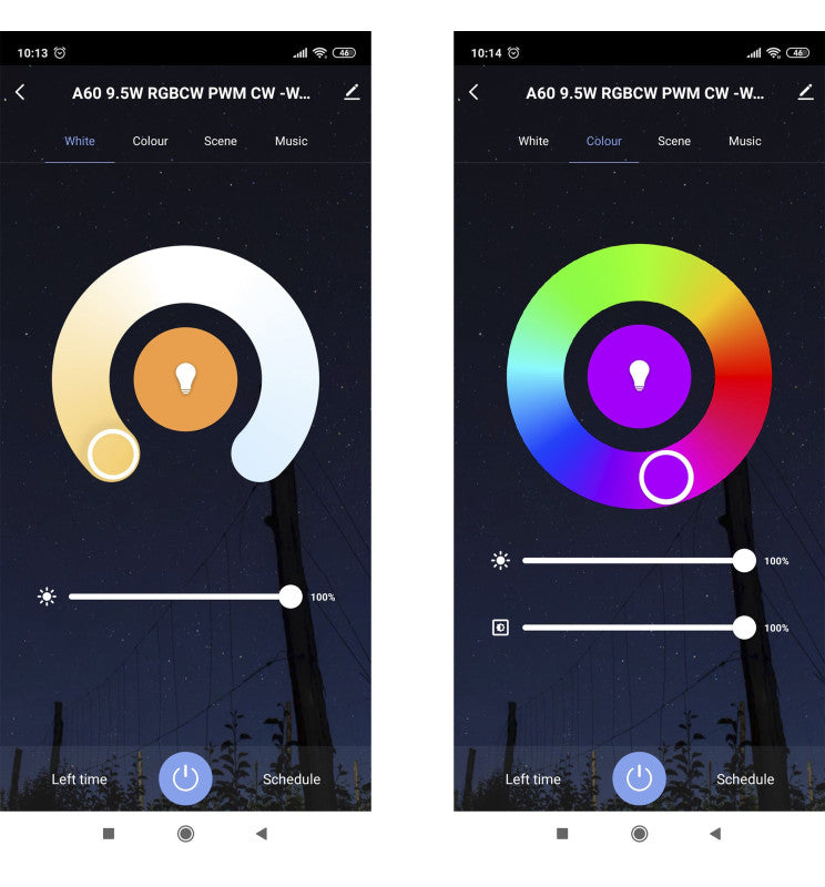 10W A60 E27 Smart LED Bulb RGB CCT - E27 Smart