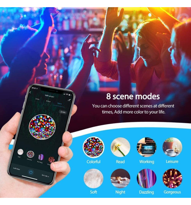 10W A60 E27 Smart LED Bulb RGB CCT - E27 Smart