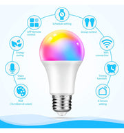 10W A60 E27 Smart LED Bulb RGB CCT - E27 Smart