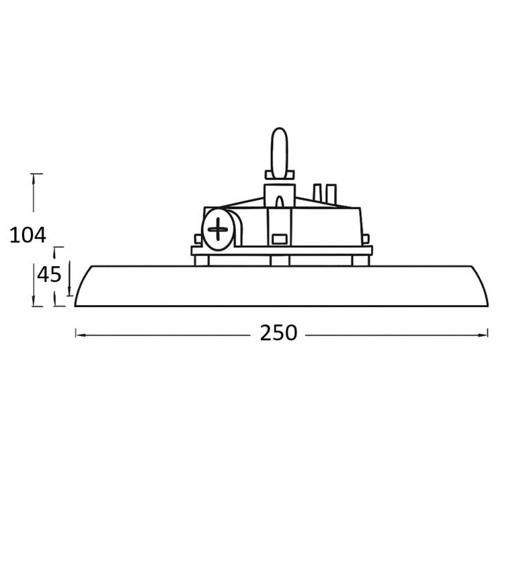 120W-100W-80W Industrial LED UFO High Bay GERMANY Philips Xitanium Driver 3CCT 1-10V Dimmable - Ceiling Light Fixtures