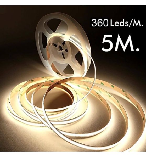 12V LED COB Strip Light 5m 2200K