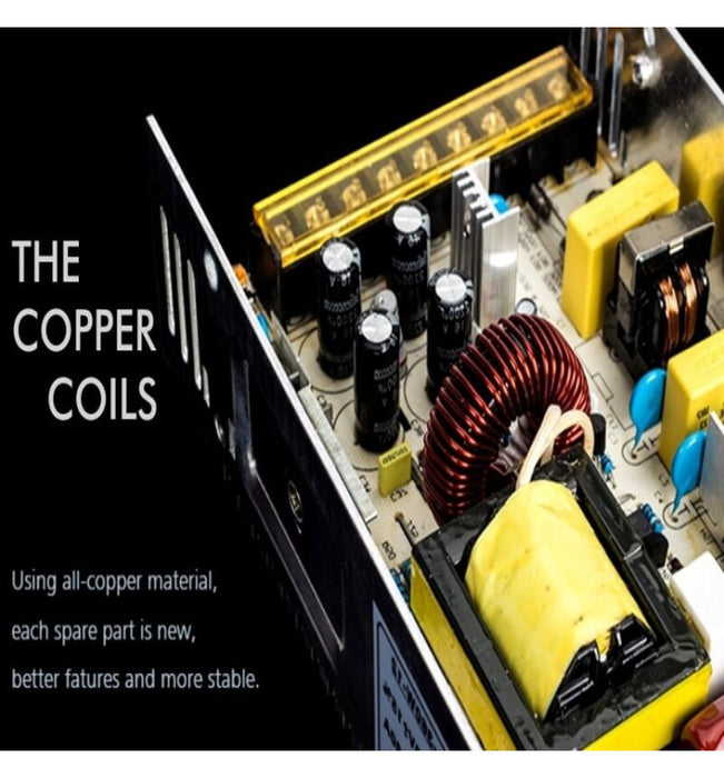 12V 75W 6.3A Power Supply - Aluminum IP20