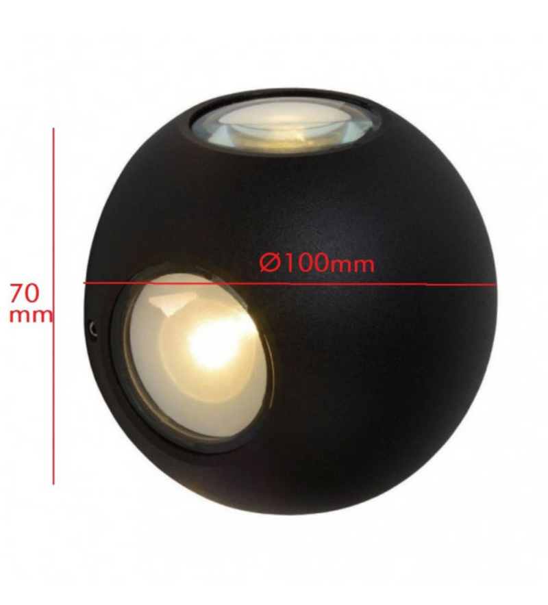 12W Outdoor VIBORG LED Wall Light 3000K - LED Wall lighting