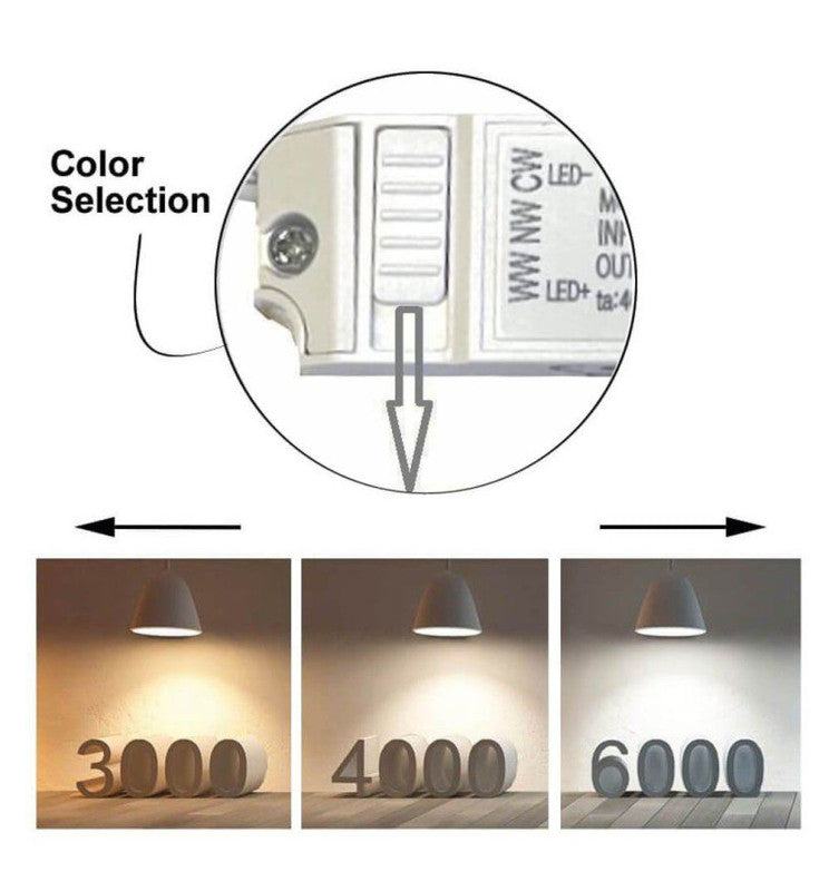 5W 8W 12W Surface Mounted Adjustable FENIX LED Spotlight 3 CCT - LED Spotlight