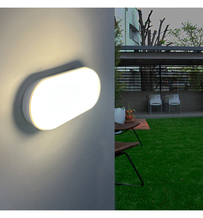 12W Oval LED Wall Light PURELIGHT for Outdoor Use