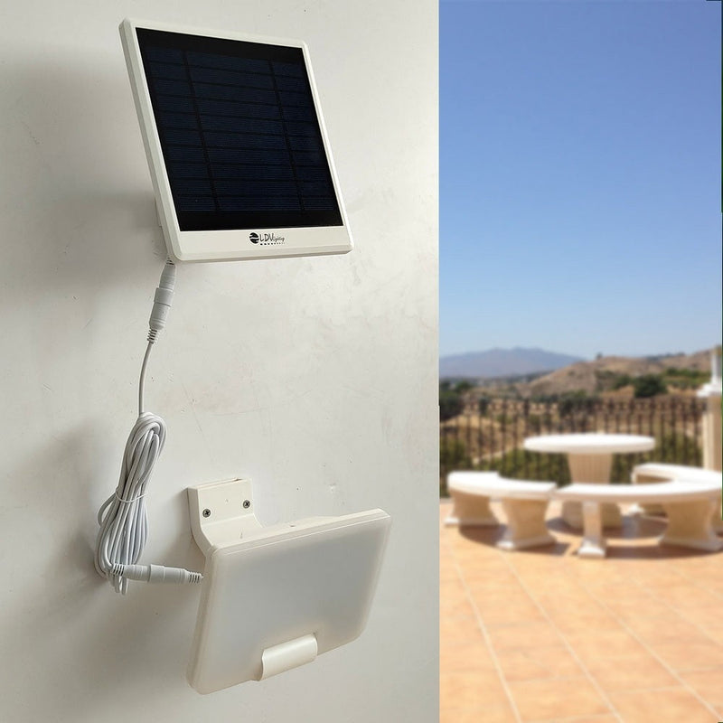 12W Solar LED Floodlight White with PIR Sensor 4000K - Solar LED light