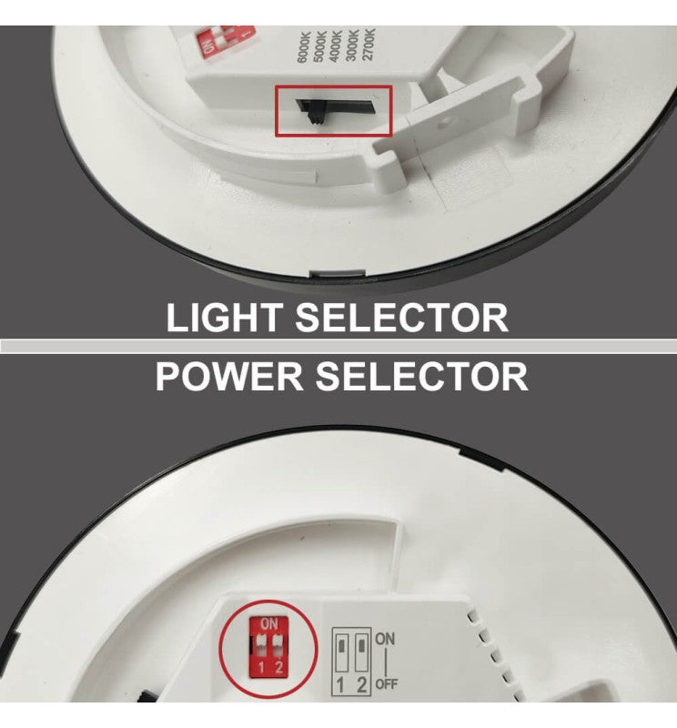 12W to 6W Adjustable Power BONN LED Downlight White 5 CCT - LED ceiling lighting