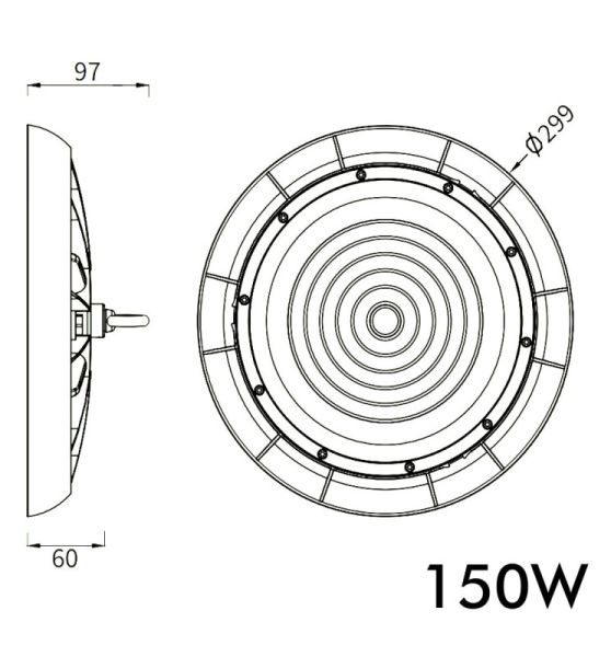 150W TITAN LED UFO High Bay Light