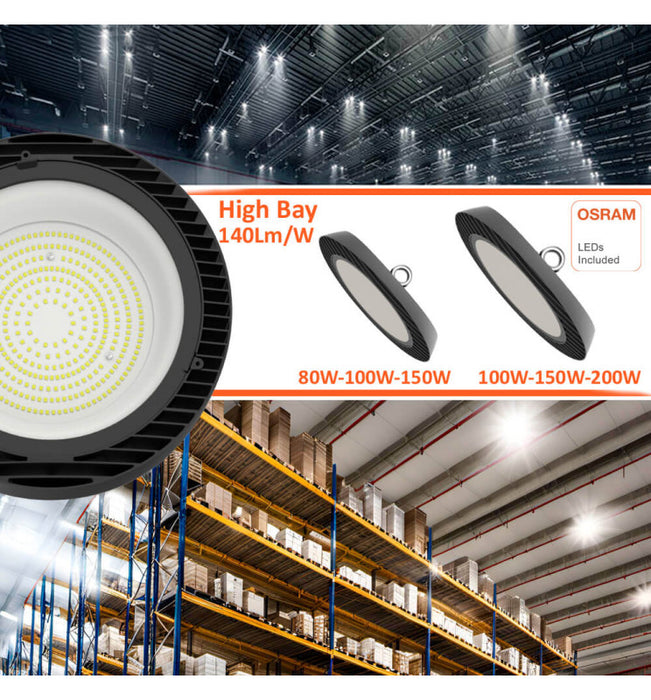 80W 100W 150W ENDURANCE LED UFO High Bay with OSRAM Chip