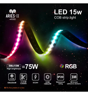 15W Aries RGB LED strip light 24V COB - Light Ropes & Strings - Strip Lights