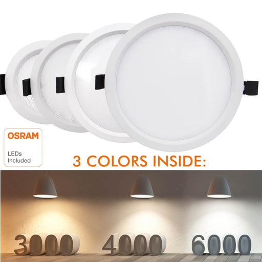 15W AROSA LED Downlight with OSRAM Chip and Selectable CCT - LED