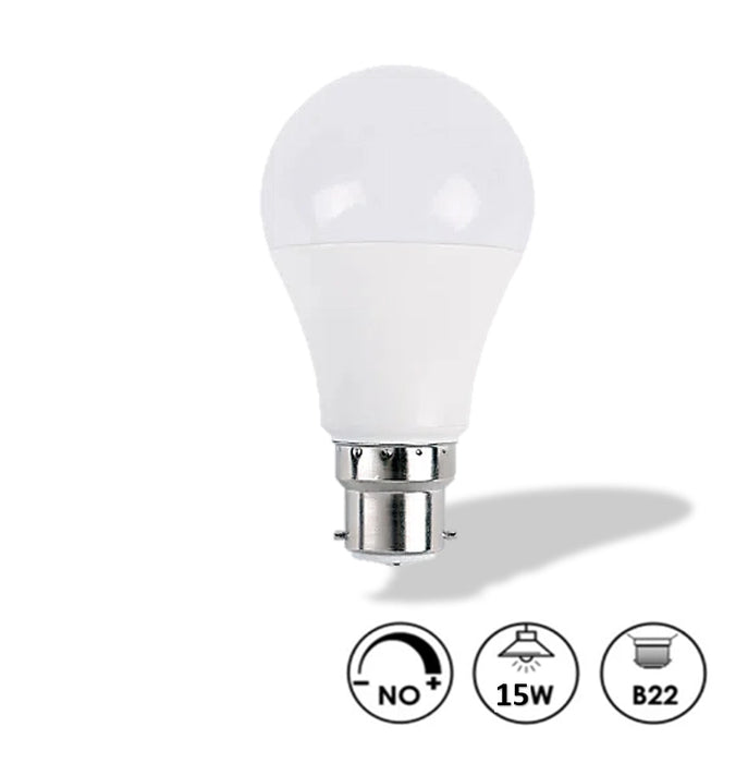 15W B22 LED Bulb 6000K - E27 Bulb