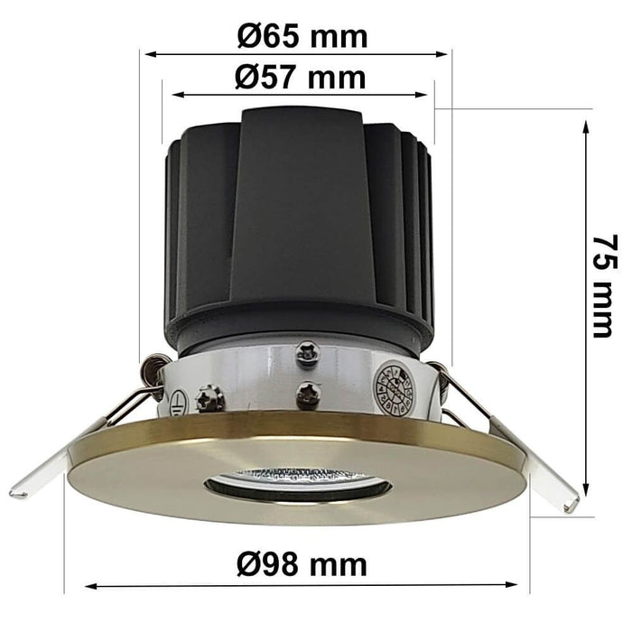 15W Adjustable LED Downlight in SILVER with UGR13 4000K - LED