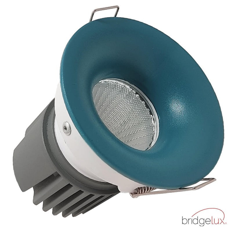 15W Round LED Downlight in Blue - Ceiling Light Fixtures - Downlights