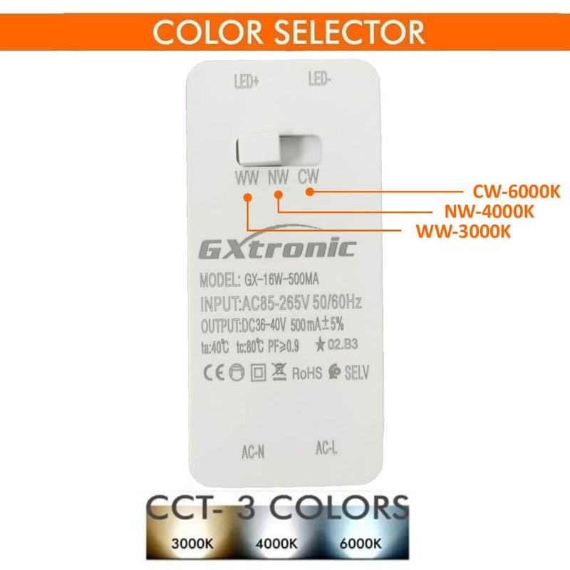 16W Round LED Downlight with OSRAM Chip UGR17 3 CCT - LED Downlight