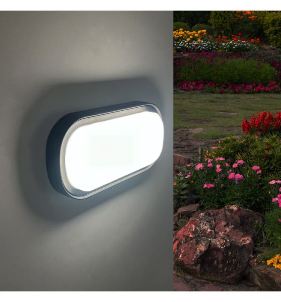 18W LED Oval Wall & Ceiling Light TABY - CCT Selectable Color Temperature - IP65