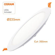 18W Slim Round LED Downlight with OSRAM Chip 4000K - LED Downlight