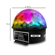 18W Portable Multi Colour LED Disco Light with DMX Controller - Special Effects Lighting - Decorative Lighting