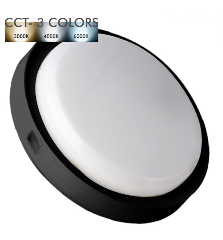 18W Round LUND LED Bulkhead Light 3 CCT - Lighting Fixtures - Bulkheads