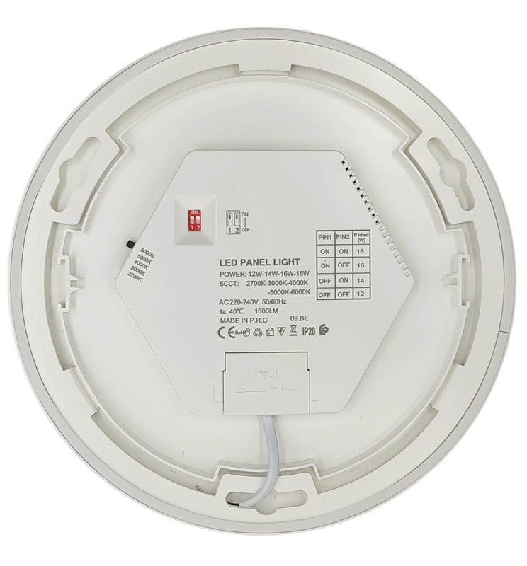 18W to 12W Adjustable Power BONN LED Downlight White 5 CCT - Ceiling Light Fixtures - Bulkheads