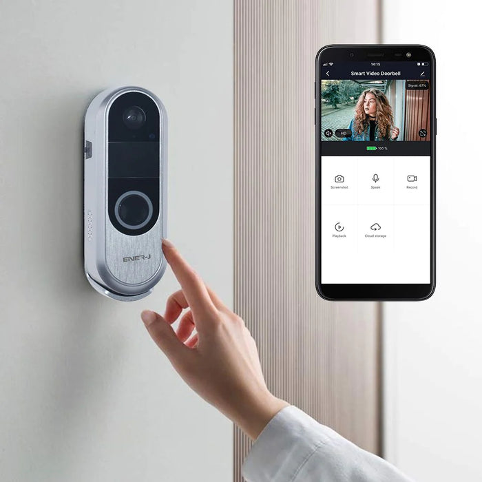 Slim Wireless Video Doorbell Camera with 2 way Audio - Video Doorbell