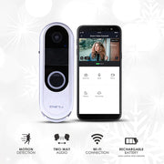 Wireless Video Doorbell Camera with 2 Way Audio - Video Doorbell