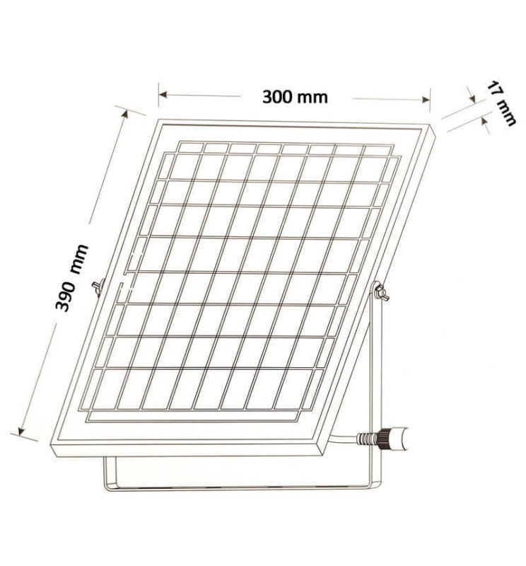 200W LED Solar ORION Floodlight 5000K - Solar LED light