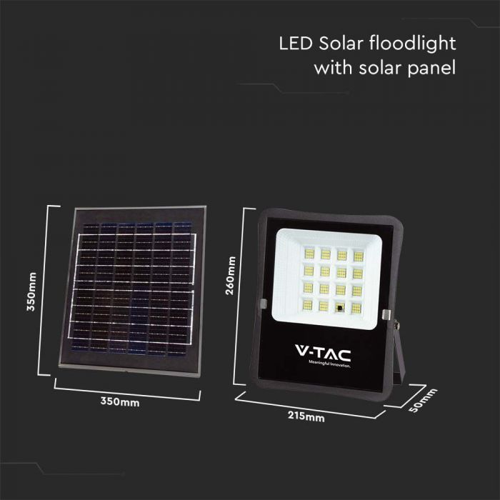 200W Solar LED Floodlight 6400k